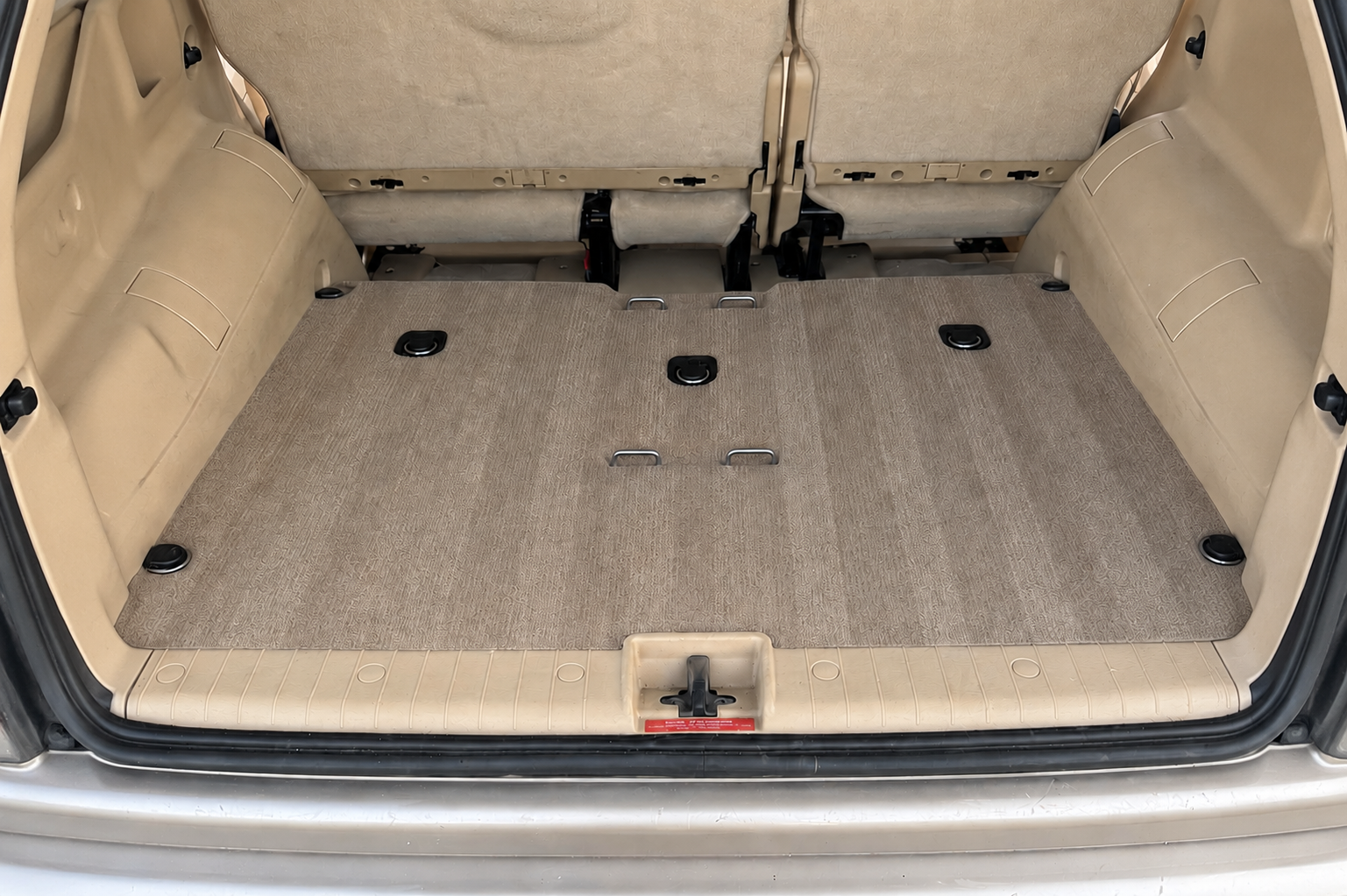 Mercedes cargo area after detailing